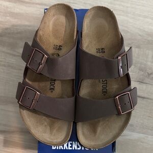 Birkenstock Arizona BS Dark Brown Double-Strap Sandals regular fit